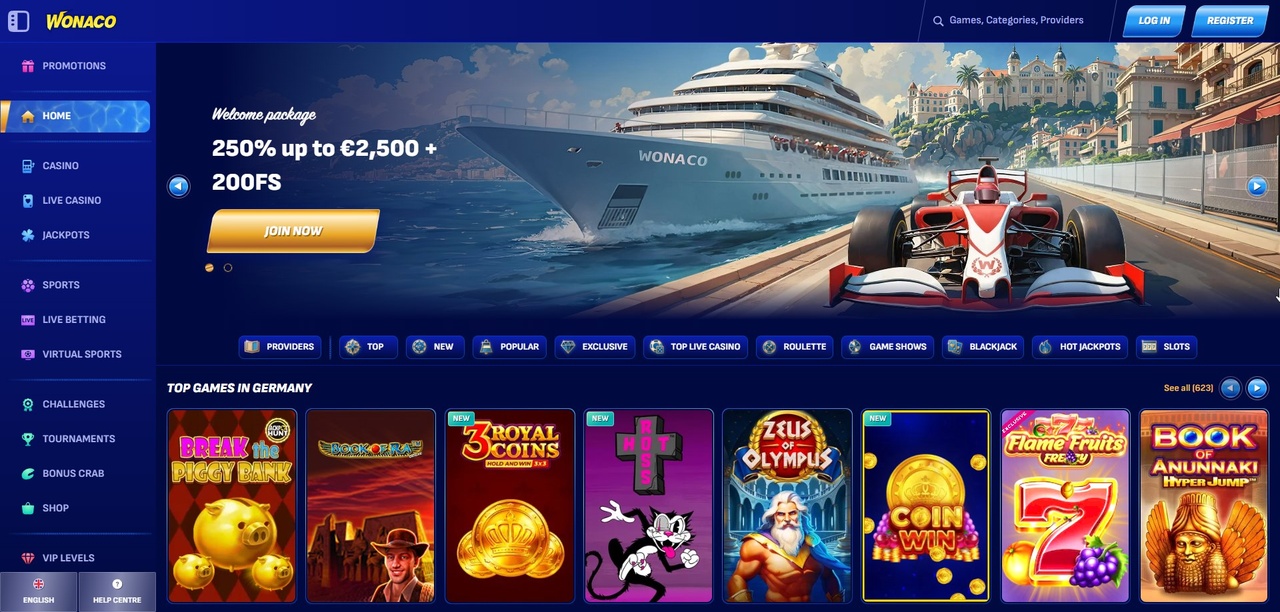 Wonaco Casino & Sportsbook Casino